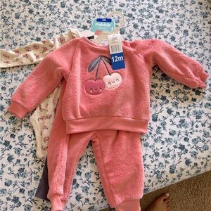 Baby outfits Pekkle Pink Cherry